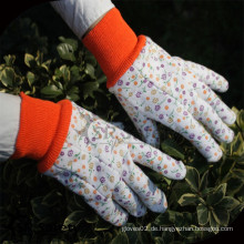 SRSAFETY Frauen Blume gedruckt Baumwolle Gartenarbeit Handschuhe